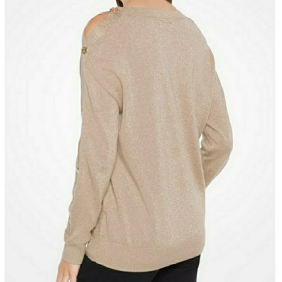 MICHAEL Michael Kors Gold Metallic Sweater - Picture 2 of 16